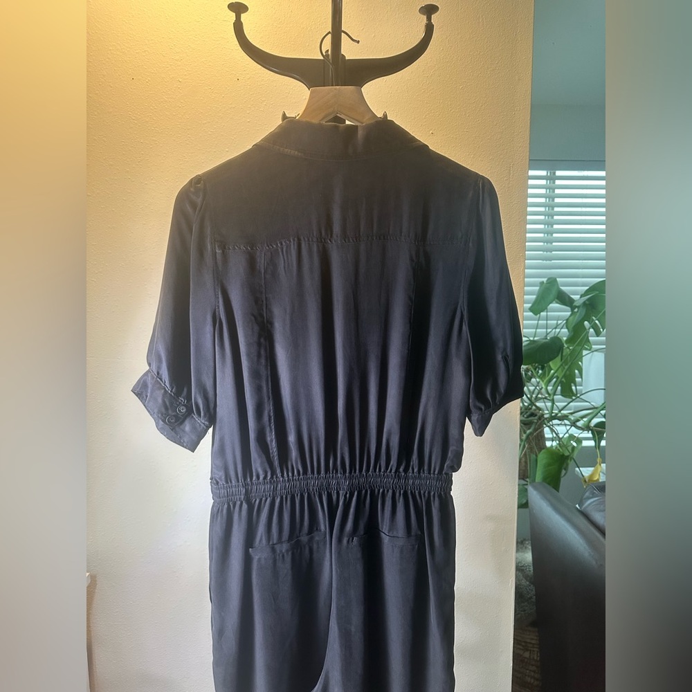 Paige Isa Black Button-Up Jumpsuit - Picture 3 of 10
